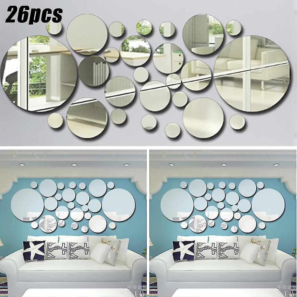 Acrylic Big Circle Decor Mirrors set
