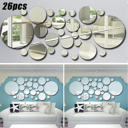 Acrylic Big Circle Decor Mirrors set