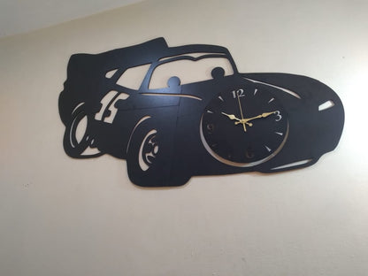 Cars clock 95 (big) kids room clock - Wall Clock