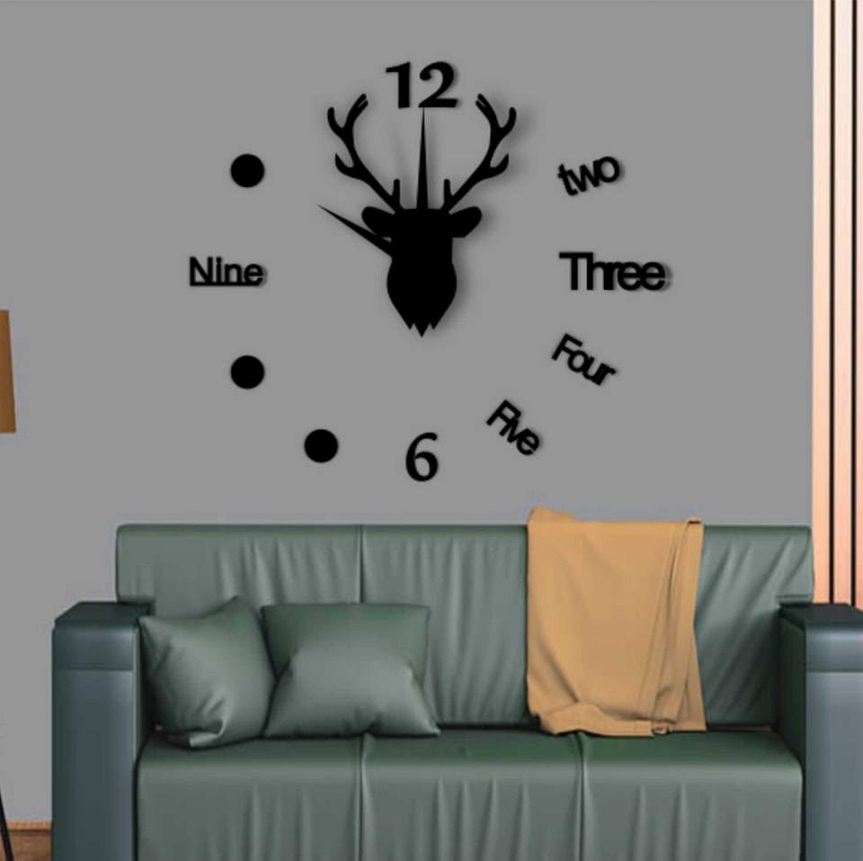 Deer Wall Clock Large - Hot Selling markhor