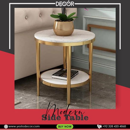 2-Tier Sofa Side Table