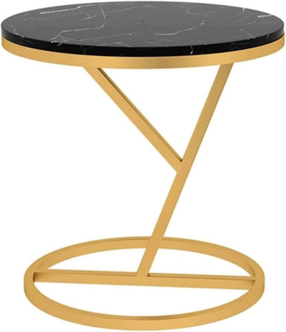 Modern Metal Side Table Black