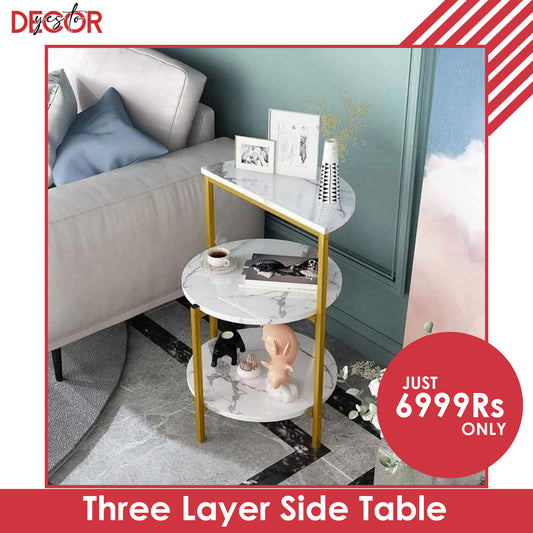 Luxury Three layer Side Table