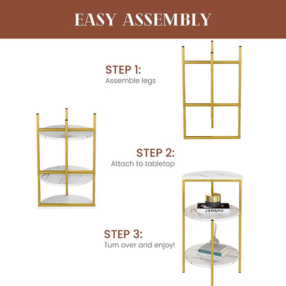 Luxury Three layer Side Table