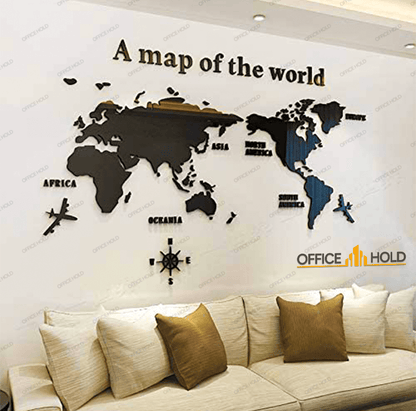 Hot! World Map 3D Design