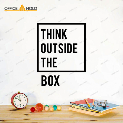 Think Out Side The Box Motivational Office Wall (totb01)