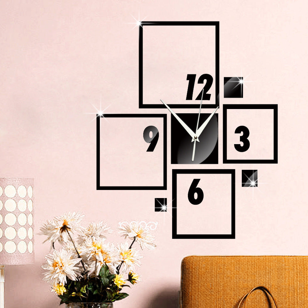 Acrylic decor clock : DM03 - Black