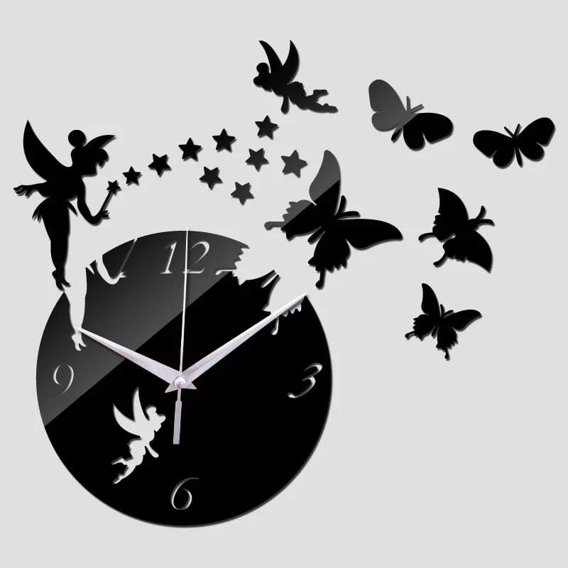 Fairy Clock Black