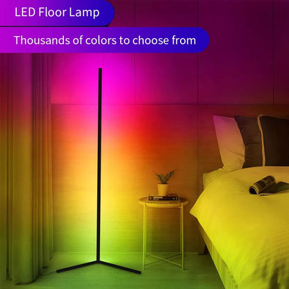 Floor Standing MultiColor Corner Lamp RGB Remote controlled