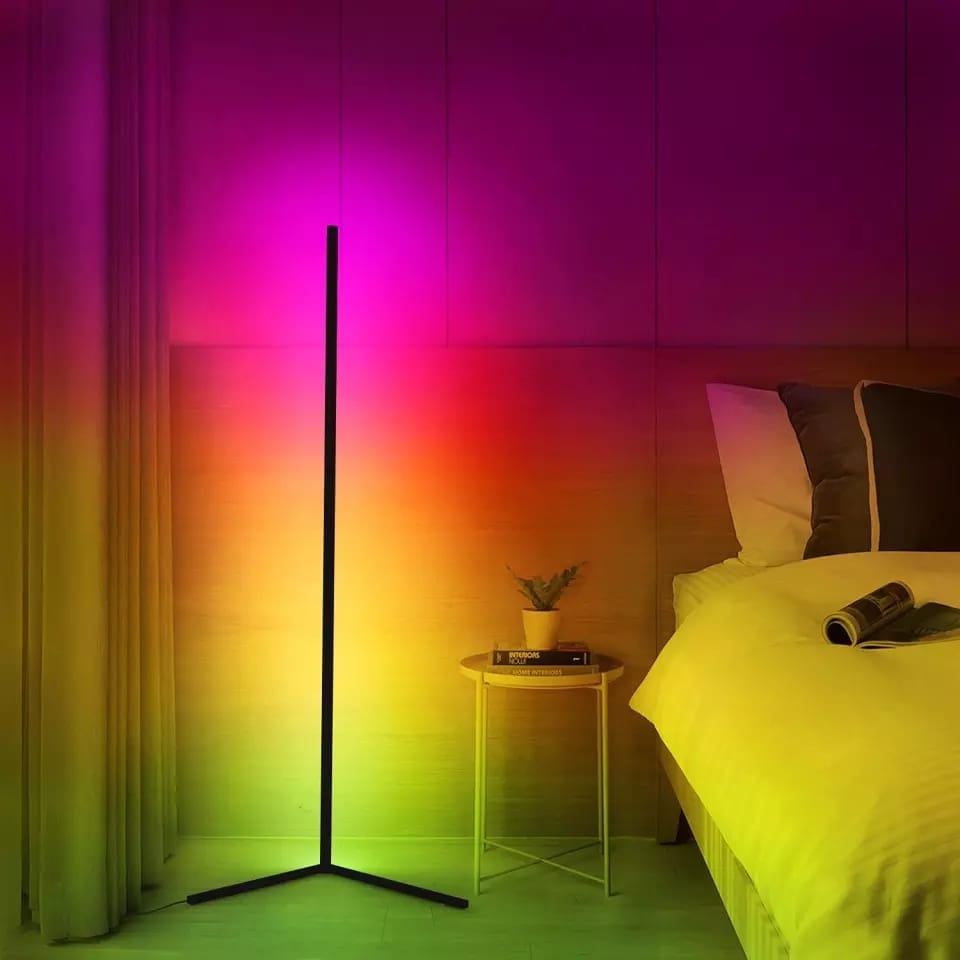 Floor Standing MultiColor Corner Lamp RGB Remote controlled