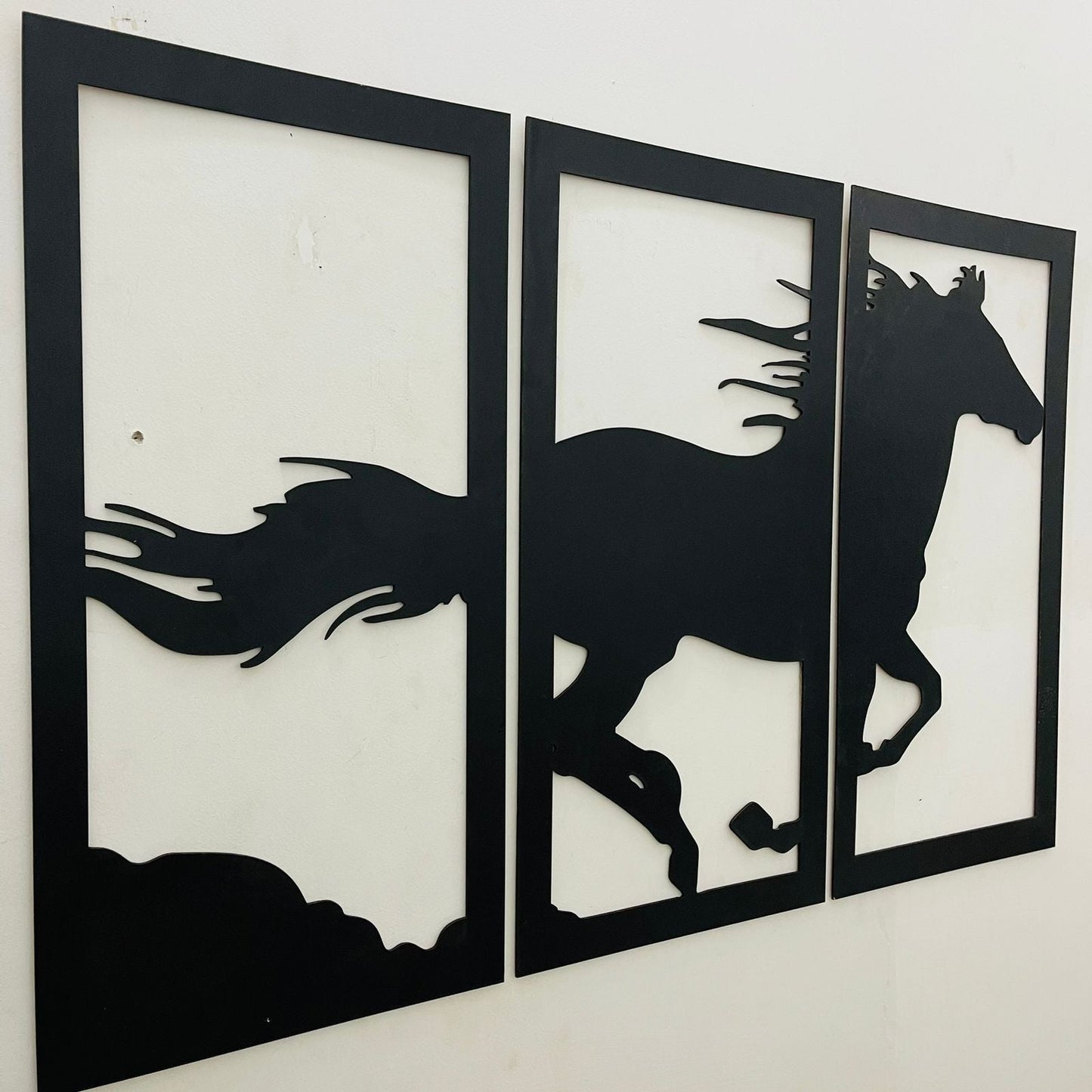 Wooden Wall decor Horse Scenery