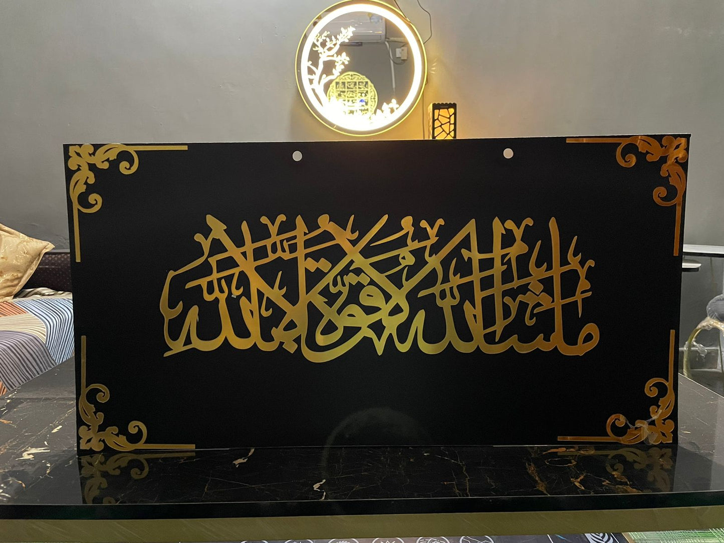 Large Size Luxury Islamic Wall hanging Decor calligraphy .