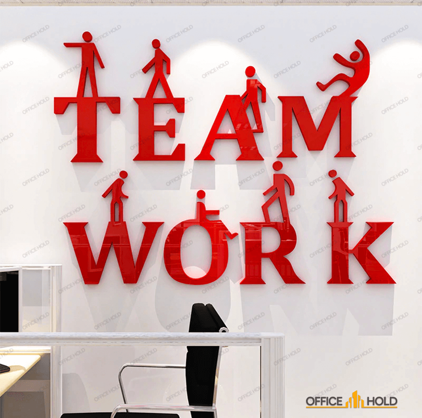 Teamwork 3D Creative Office Decor (tw01) - Wall Decorations