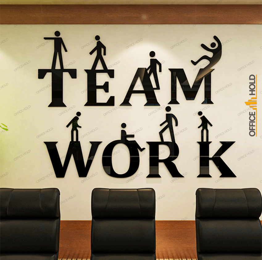 Teamwork 3D Creative Office Decor (tw01) - Wall Decorations