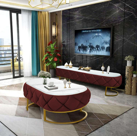 Luxury & Creative Center & TV Combination Living Room Pair 11