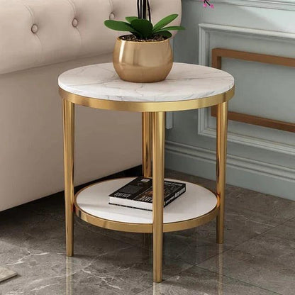 2-Tier Sofa Side Table